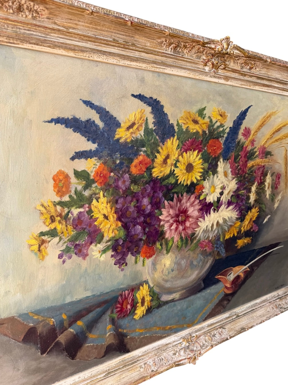 VINTAGE SIGNED OIL PAINTING • DATED 1955 ✨
