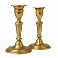 Pair of Vintage Brass Candlesticks | Classic English Style Taper Candle Holders